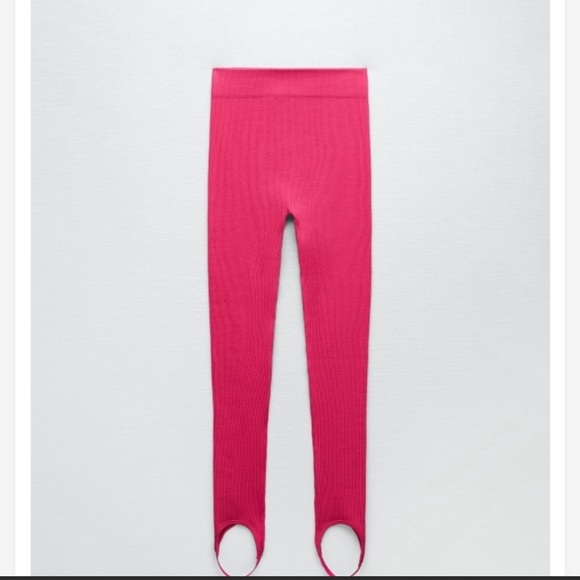 Zara see less stirrup leggings and crop top set NWT - Picture 3 of 8